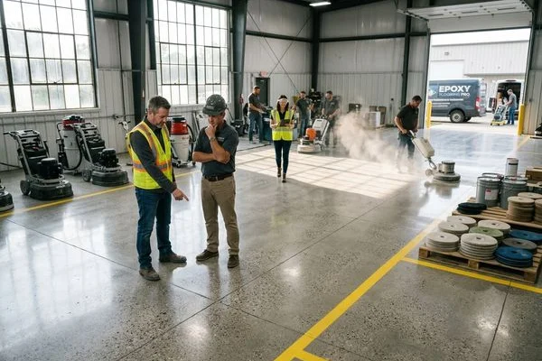 Polished Concrete Detroit project 2