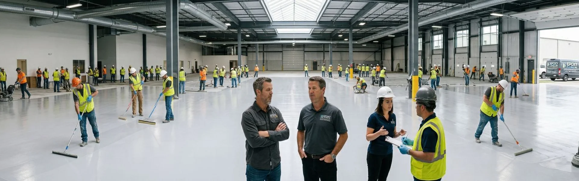 Epoxy Flooring Pro large-scale installation
