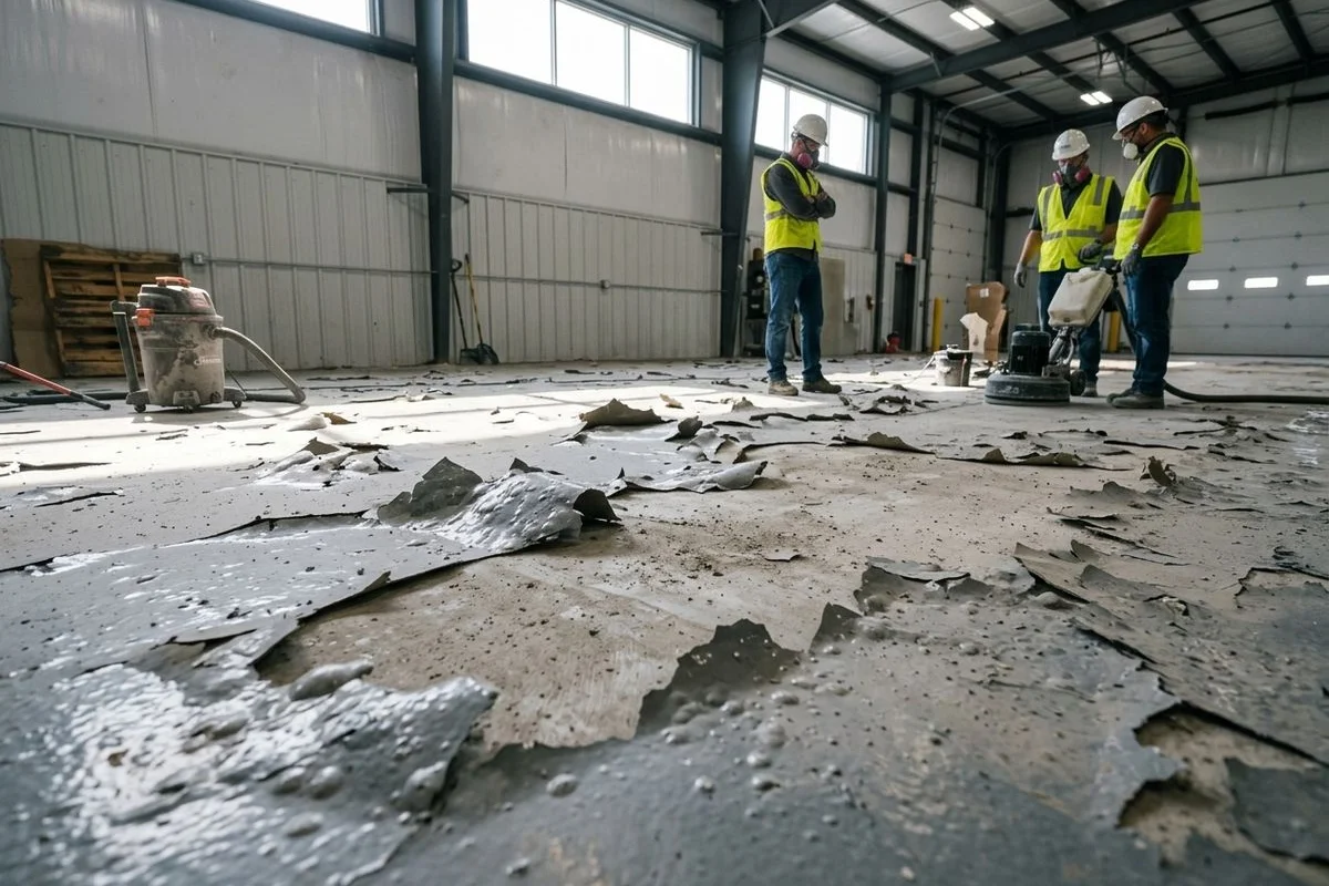 Failing Floor Coating Repair Detroit